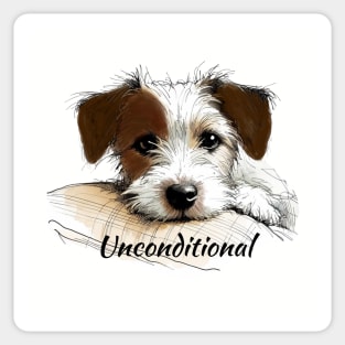 Unconditional - Terrier Sticker